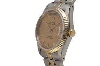 Thumbnail von Tudor Prince Date Day Oyster Prince Date Day Stahl / Gold Linen Dial Automatik Ref. 76213