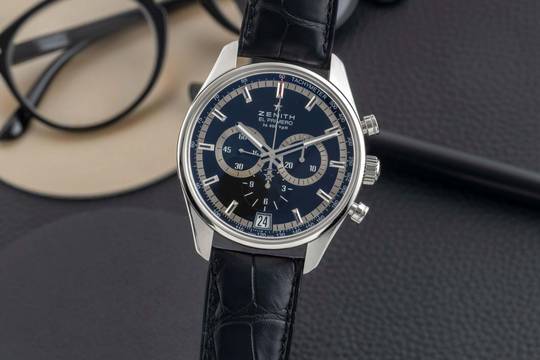  Zenith El Primero 36'000 VpH Chronograph Stahl Automatik Herren Ref 03.2040.400/21.C496 Box 