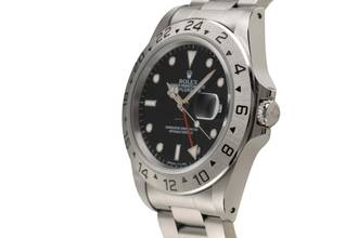 Thumbnail von Rolex Explorer II Black Dial Edelstahl Automatik Ref. 16570 B&P 1994 LC 100