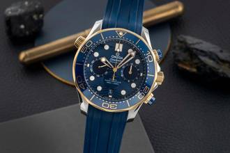 Thumbnail von Omega Seamaster Diver 300 M Chronograph Stahl / Gold 210.22.44.51.03.001