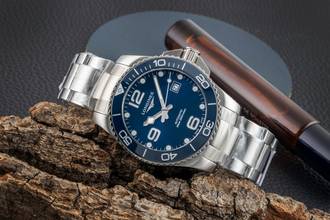 Thumbnail von Longines HydroConquest Hydro Conquest Stahl Automatik Herrenuhr Ref. L3.782.4.96.6 B&P 2020