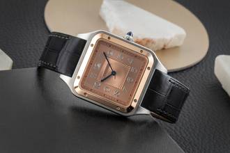 Thumbnail von Cartier Santos Dumont XL Stahl Handaufzug Herrenuhr Ref. W2SA0025 B&P Limited
