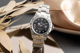 Thumbnail von Rolex Explorer II Black Dial Edelstahl Automatik Ref. 16570 Papiere 2001 LC 110