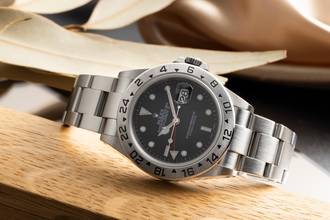 Thumbnail von Rolex Explorer II Black Dial Edelstahl Automatik Ref. 16570 Papiere 2001 LC 110