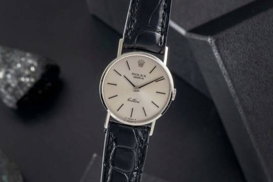  Rolex Cellini Lady 18K (0,750) Weissgold Handaufzug Ref. 3810 
