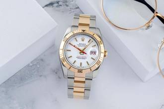 Thumbnail von Rolex Datejust Turn-O-Graph Turn-O-Graph Stahl / Gold Automatik Herrenuhr Ref. 116263 Papers