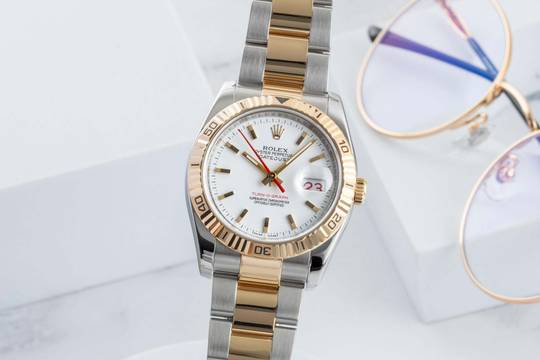  Rolex Datejust Turn-O-Graph Turn-O-Graph Stahl / Gold Automatik Herrenuhr Ref. 116263 Papers 