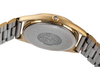 Thumbnail von Omega Seamaster Messing vergoldet Quarz Herrenuhr 196.186 396.0910 Vintage