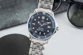  Omega Seamaster Diver 300 M Stahl Automatik Herrenuhr Ref. 2531.80.00 B&P 1997 