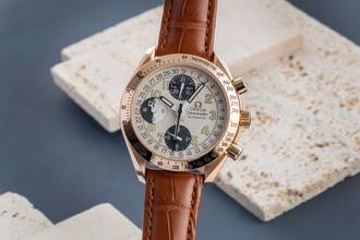 Thumbnail von Omega Speedmaster Day Date Chronograph 18k Roségold 175.0084 Papiere 1999