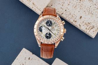 Thumbnail von Omega Speedmaster Day Date Chronograph 18k Roségold 175.0084 Papiere 1999