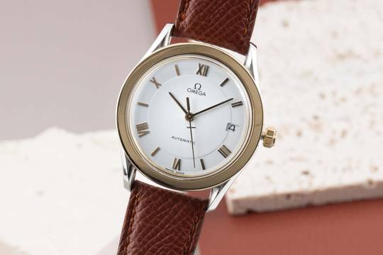 Omega Speedmaster Classic Stahl/Gold Automatik Herrenuhr Ref. 166.0285 366.0885 