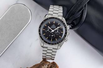 Thumbnail von Omega Speedmaster Professional Moonwatch Chronograph Steel Hand-Wound Ref. ST145022 B&P