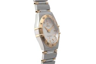 Thumbnail von Omega Constellation Ladies Honeycomb Dial Steel / Gold Quartz Women's Watch Ref. 1262.30.00
