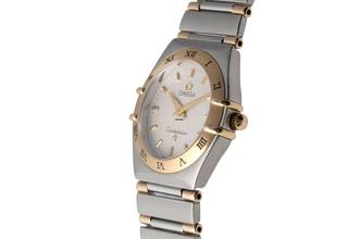Thumbnail von Omega Constellation Ladies Honeycomb Dial Steel / Gold Quartz Women's Watch Ref. 1262.30.00