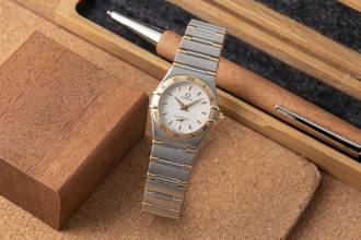 Thumbnail von Omega Constellation Ladies Honeycomb Dial Steel / Gold Quartz Women's Watch Ref. 1262.30.00