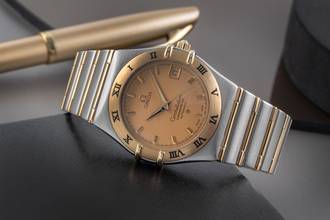 Thumbnail von Omega Constellation Steel / Gold Automatic Men's Watch Ref. 1302.10.00 368.1201