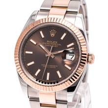  Rolex Datejust 41 Chocolate Oyster Steel/Rosegold – 126331 – like NEW – 06/2017 Full Set Lc100 