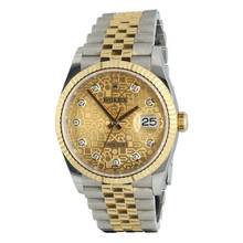  Rolex Datejust 36 Ref.126233 Full Set Gold/Diamond dial 