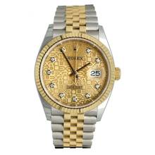 Thumbnail von Rolex Datejust 36 Ref.126233 Full Set Gold/Diamond dial