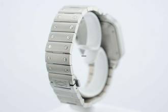 Thumbnail von Cartier Santos Large - Blue Dial - Additional Blue Leather Strap - Like New - WSSA0071 2025
