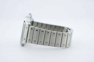 Thumbnail von Cartier Santos Large - Blue Dial - Additional Blue Leather Strap - Like New - WSSA0071 2025