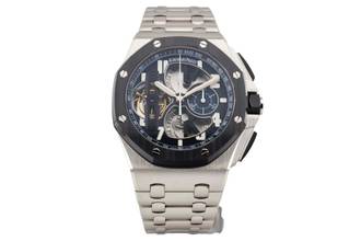 Thumbnail von Audemars Piguet Royal Oak Offshore Tourbillon Chronograph Tourbillon Platinum - Extra Platinum 1/1 Strap - Limited Edition Of 50 - 26388PO.OO.D027CA.01 2017