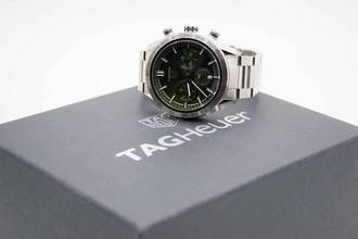 Thumbnail von TAG Heuer Carrera Calibre Heuer 02 Chronograph 44mm Green Dial Fullset aus 2024