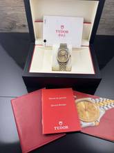Thumbnail von Tudor Prince Date NOS / UNGETRAGEN 74033 Rare Gold Diamond Dial - B&P 2008
