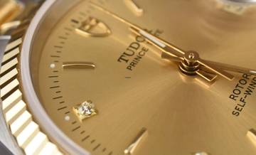 Thumbnail von Tudor Prince Date NOS / UNGETRAGEN 74033 Rare Gold Diamond Dial - B&P 2008