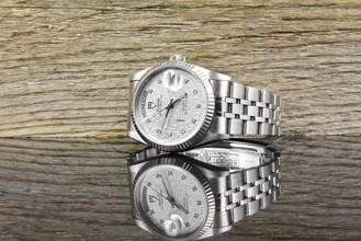 Thumbnail von Tudor Prince Date Day 76214 Linen Diamond Dial Stahl Weißgold - Full Set 2013