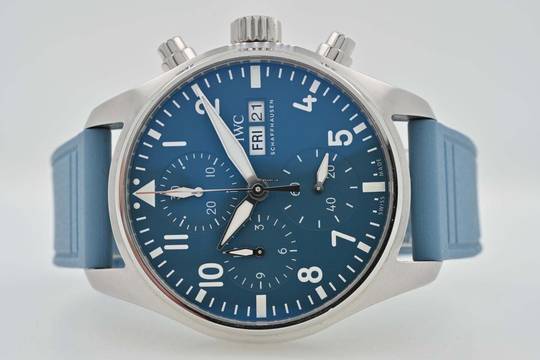  IWC Fliegeruhr Chronograph Fliegerchronograph Pilots Chronograph 41 IW388117 Blue Dial 