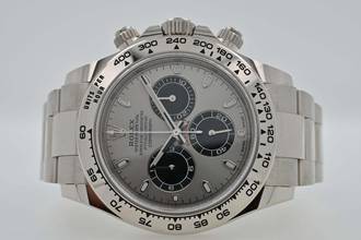Rolex Daytona Cosmograph Grey Dial 18k WG Rehaut 116509 White Gold
