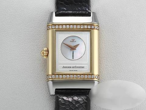  Jaeger-LeCoultre Reverso Duetto Lady Stahl Gelbgold 750 266.5.44 Diamanten Gold Steel 