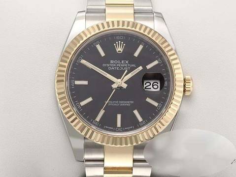  Rolex Datejust 41 126333 2017 Edelstahl Gelbgold 750 Automatik Stainless Steel 18kt Yellow Gold Chronometer Oyster-band Black Dial 