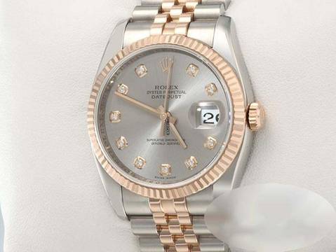  Rolex Datejust 36 36mm 116231 2018 Stahl Rosegold 750 Diamanten Automatik Stainless Steel 18kt Rose Gold Jubilé-band Chronometer Oyster 