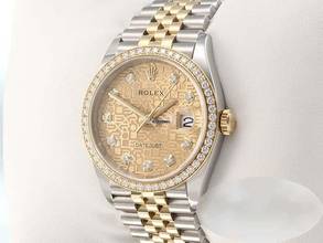 Thumbnail von Rolex Datejust 36 126283RBR stainless steel and yellow gold 750 diamonds automatic stainless steel 18kt yellow gold Jubilee bracelet chronometer Oyster gold