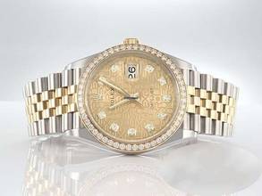 Thumbnail von Rolex Datejust 36 126283RBR stainless steel and yellow gold 750 diamonds automatic stainless steel 18kt yellow gold Jubilee bracelet chronometer Oyster gold