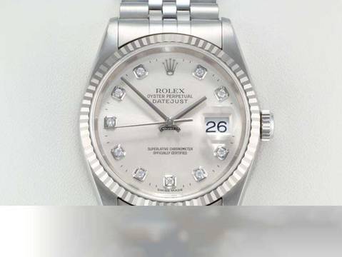 Rolex Datejust 36 36mm 16234 2000 Stahl Weissgold 750 Diamanten Automatik Stainless Steel 18kt White Gold Jubilé-band Chronometer Oyster 