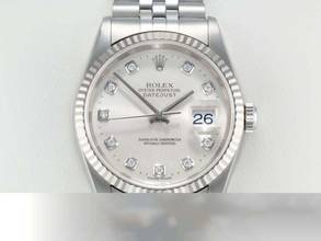 Thumbnail von Rolex Datejust 36 36mm 16234 2000 Stahl Weissgold 750 Diamanten Automatik Stainless Steel 18kt White Gold Jubilé-band Chronometer Oyster