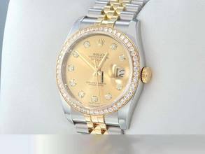 Rolex Datejust 36 36mm 116243 2014 Steel Yellow Gold 750 Diamonds Automatic