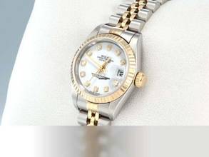 Thumbnail von Rolex Lady-Datejust Edelstahl Gelbgold 750 Diamanten 2004 Automatik Gold Stahl