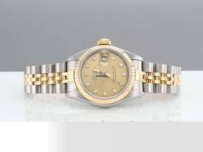 Thumbnail von Rolex Lady-Datejust Edelstahl Gelbgold 750 Diamanten Automatik Gold Stahl Damen Stainless Steel 18kt Yellow Gold Jubilé-band Chronometer Oyster