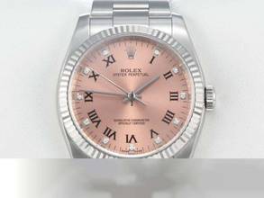 Rolex Oyster Perpetual 36 36mm 116034 Steel White Gold 750 Diamonds Automatic Stainless Steel 18kt White Gold Oyster Band Chronometer