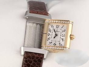 Thumbnail von Jaeger-LeCoultre Reverso Lady stainless steel yellow gold 750 265.5.47 diamonds gold