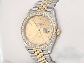 Thumbnail von Rolex Datejust 36 126283 Rbr 2019 Steel Yellow Gold 750 Diamonds Automatic Stainless Steel 18kt Yellow Gold Jubilee Bracelet Chronometer Oyster