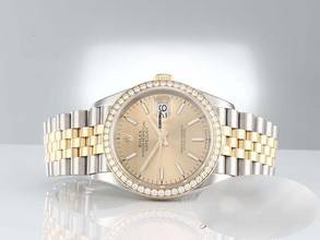 Thumbnail von Rolex Datejust 36 126283 Rbr 2019 Steel Yellow Gold 750 Diamonds Automatic Stainless Steel 18kt Yellow Gold Jubilee Bracelet Chronometer Oyster