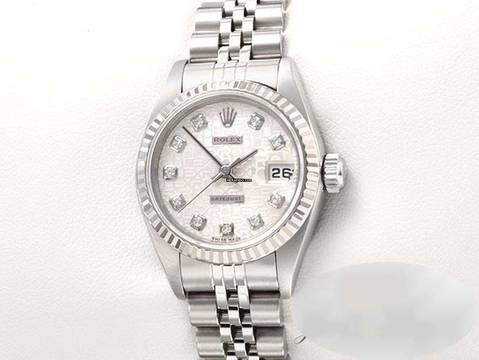  Rolex Lady-Datejust Edelstahl Weissgold 750 2004 Diamanten Automatik Stahl Stainless Steel 18kt White Gold Jubilé-band Chronometer Oyster 