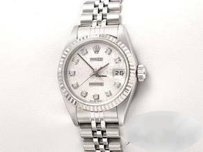 Rolex Lady-Datejust stainless steel and white gold 750, 2004, diamonds, automatic, steel, gold