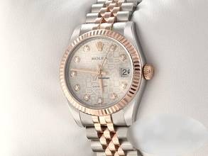 Thumbnail von Rolex Datejust 31 31mm 178271 2013 Lc110 Stahl Rosegold 750 Diamanten Stainless Steel 18kt Rose Gold Jubilé-band Chronometer Oyster